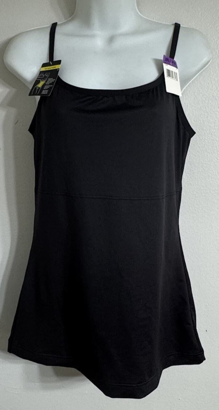 Maidenform Cami Women’s 2XL Smoothing Shapewear Cami Black Adjustable NEW